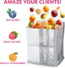 Insulated Box Liners 6x6x6 Inch Size. Pack of 10 Bubble Packaging Bags 6" x 6" x 6" Cold Box Insulation Liners. Foil Insulated Thermal Bags. Bubble Th