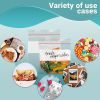 Pack of 1000 Write-On Block Seal Top Bags 6 x 6. Thickness 4 mil. Ultra Thick Poly Bags 6x6. Plastic Bags for Packing; Storing; Industrial; Food Servi