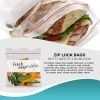 Pack of 1000 Write-On Block Seal Top Bags 6 x 6. Thickness 4 mil. Ultra Thick Poly Bags 6x6. Plastic Bags for Packing; Storing; Industrial; Food Servi